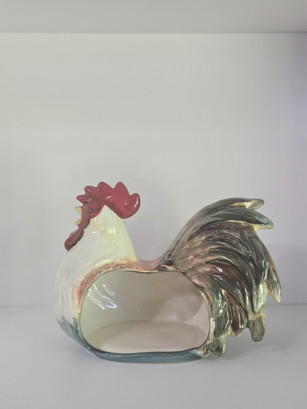 Cracker Barrel Rooster Sponge Scrubby Holder - Break Of Dawn